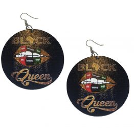 black queen earrings